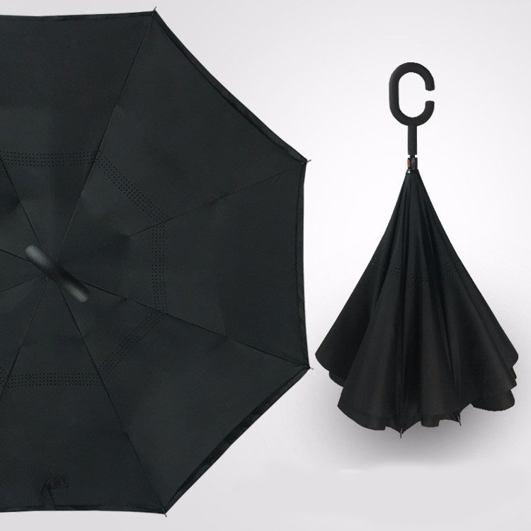 Умный зонт чёрный