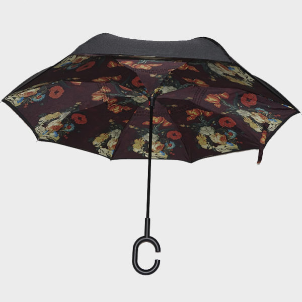 Умный зонт букет на бордо