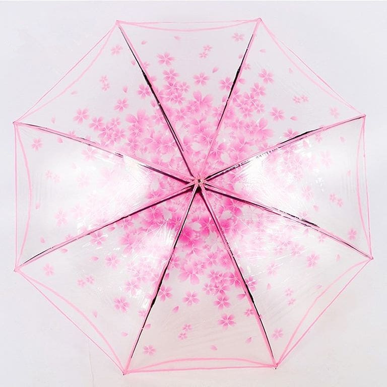 Умный зонт Сакура розовый